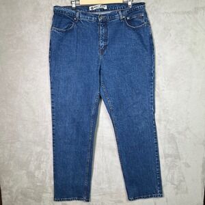 Vinatge Harley Davidson Jeans Women's 18 Reg Dark Wash High Rise Straight Biker